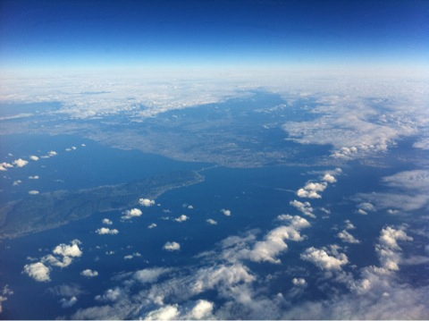 鳴門大橋上空から