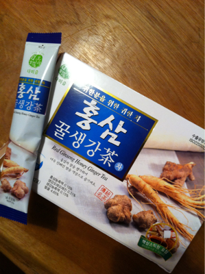 高麗人参茶を飲んで寝よう