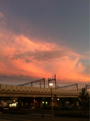 福岡千早の夕焼け