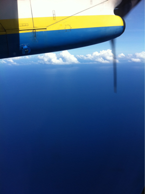 海と空の境界線がない碧さ