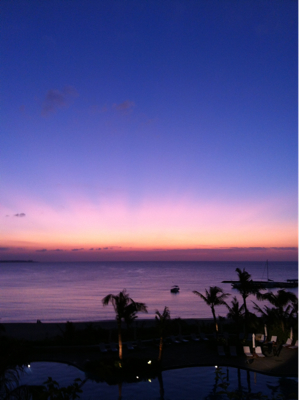 ザ・ブセナテラスの夕陽