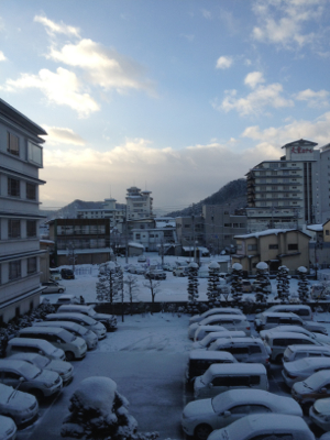 山形天童の朝風景