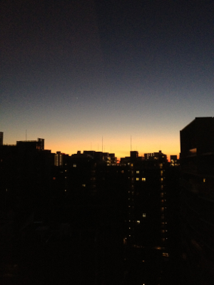 幕張ベイタウンの夕焼け