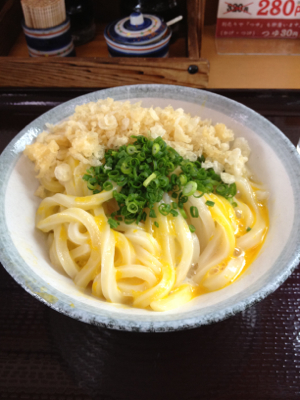 讃岐うどんな朝ごはん②
