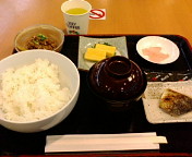 福岡空港の朝ご飯