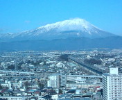 お見事な岩手山